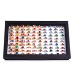 Zly Jewelry Rings Display Tray Velvet 100 Slot Case Box Storage New. Price: $15.67.