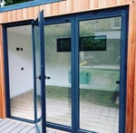 Thermo Aluminum Bi Fold Doors 3 Panels Inc Double Glass, Plus Bug Screen New. Price: $5480.00.