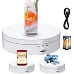 Hicarer Rotating Display Stand 5.4" /6.6 Lbs Load Motorized Spinning White New. Price: $23.23.