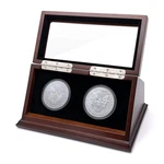 Chez Monett Challenge Coin Display Case 1.5-1.75" 38-44.5MM Holder Slot Walnut New. Price: $87.92.