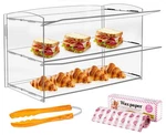 Acrylic Display Case 2 Tier Bakery Pastry 19X9X15INCH Retail Dis... New. Price: $93.32.