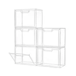 Stackable Storage Bins, Clear Acrylic Display Case, 5-PACK ... Fast Ship New. Price: $84.37.