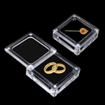 2 Pieces Small Acrylic Jewelry Box With Lid Clear Gemstone Transparent New. Price: $14.76.