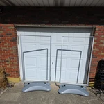 (2)SIDEWALK Advertisement Frame Double Sided 60"X 36" Water/sand-filled Base New. Price: $300.00.