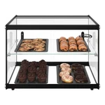 22" Tiered Pastry Display Case With Shelf And Sliding Door 2.2 Cu. Ft.capacity New. Price: $354.86.