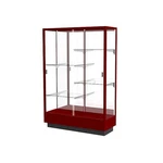 Heritage 48"W X 70"H 18"D Floor Case, Mirror Back, Hardwood Cordovan Finish New. Price: $2334.19.