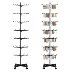Retail Display Stand 7 Tier Rotating Rack For Store Black New. Price: $64.99.