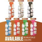 Torched 3-TIERED Wooden Rotating Display Stand 4-SIDED Space Showcase Pocket New. Price: $60.99.