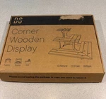 Corner Natural Wooden Tiered Display Stand Vendor Craft Show Shelf Nib New. Price: $32.99.