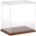 Plymor Clear Acrylic Display Case With Hardwood Base, 9" X 6" New. Price: $86.77.