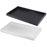 Stackable Jewelry Display Tray 1IN Deep Plastic Black White 3 Or 6 Pack New. Price: $94.60.