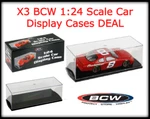 X3 Bcw High Quality 1:24 Scale Model Diecast Car Display Case Clear Storage Deal New. Price: $52.70.
