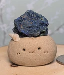 Azurite Specimen Genuine Crystal Display Holder Collectors Gift Children Science New. Price: $21.95.