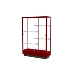 Heritage 48"W X 70"H 18"D Floor Case, White Back, Hardwood Cordovan Finish New. Price: $2239.07.