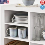 Cube Shelf Divider Bhg Organizer White Texture 4.4 Lb Support Easy Install New. Price: $9.97.