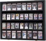 Kcrasan 36 Graded Sports Card Display Case - Baseball Lockable New. Price: $84.26.