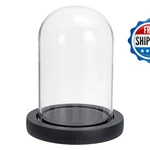 Patikil 4.9X3.6 Clear Cloche Glass Dome Bell Jar Display Case Tabletop New. Price: $38.97.