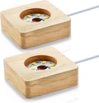 Zeershee Pack Wooden Led Light Display Base 2.3IN Crystal Glass New. Price: $18.05.
