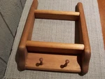 Cottage Core Vintage Small Wooden Hanging Peg Wall Rack 2.5 X 8 12" Used. Price: $14.95.
