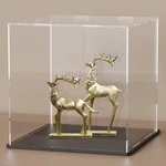 6X6X6" Acrylic Display Case - Clear Cube W/ Matte Black Base & Lid New. Price: $30.61.