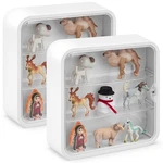 2 Pcs Display Case For Figures 3 Tiers Doll Storage Box Wall Mounted Clear Bo... New. Price: $52.82.