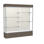 Reliant 72"W X 80"H 16"D Lighted Floor Case, Plaque Back, Satin Finish,... New. Price: $4849.93.