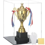 Clear Self-assembly Acrylic Display Case Transparent Dust Proof Protection Sh... New. Price: $27.62.