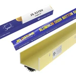 Jelostone Ushaped Aluminum Door Bottom Shoesgold Fire Rated 13/4"W X 11/8"H... New. Price: $85.61.
