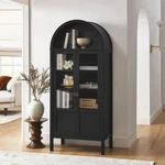 Tessa Tall Arched Storage Display Cabinet New. Price: $687.47.