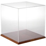 Plymor Clear Acrylic Display Case With Hardwood Base, 12" X New. Price: $231.55.