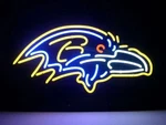 Baltimore Ravens Man Cave 20"X16" Neon Sign Light Lamp Gift Bar Party Wall Decor New. Price: $124.79.
