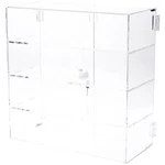 Plymor Clear Acrylic Rectangle Locking Case, 3 Shelves, 16.5" X 16.25" 7"D New. Price: $290.69.