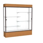 Reliant 72"W X 80"H 16"D Lighted Floor Case, White Back, Dk. Bronze... New. Price: $4447.57.