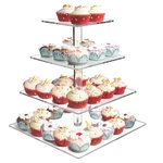 Acrylic Cupcake Display Stand, 4 Tier Square Tower Pastry Sta... New. Price: $56.85.