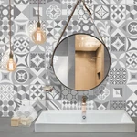 Smart Tile Vintage Gallo Mosaic Gray White Peel And Stick Backsplash Diy New. Price: $7.50.