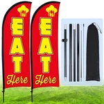 Buryeah 2 Sets Here Feather Flag Pole Kit 7 Ft Sign Banner With ... New. Price: $61.59.