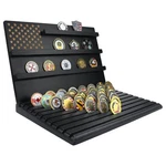Mocas Challenge Coin Display Stand, 13-ROW Solid Wood Military Holder With New. Price: $63.75.