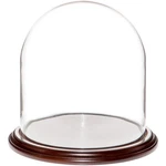 Plymor 9.75" X 10" Glass Display Dome Cloche (dark Mahogany Veneer Base) New. Price: $132.44.