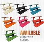 Torched 3-TIER Straight Retail Table Display Stand Step Rack New. Price: $23.99.