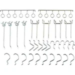 Global Industrial 30 Piece Assorted Pegboard Hook Set Zinc Plated New. Price: $39.99.