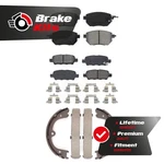 Front Rear Semi-metallic Brake Pads Parking Shoe Kit For 2003-2012 Nissan Murano New. Price: $66.69.