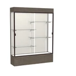 Reliant 60"W X 80"H 16"D Lighted Floor Case, Plaque Back, Dk. Bronze... New. Price: $4561.62.