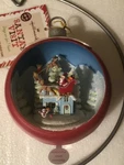 Santa Visit Lighted Decoration With Display Stand New. Price: $22.00.