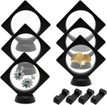 6PCS 3D Floating Frame Display Stands, Transparent Holder New. Price: $13.59.