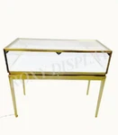 Gold Wall Display Showcase SC-H1100 Glass Led Lights 47"X24"X43" New. Price: $695.00.