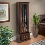American Furniture Classics Glass Door 8 Gun Display Cabinet - Brown New. Price: $289.67.