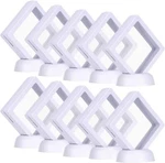 Skelang 10-PACK 3D Floating Display Case Box Coins White New. Price: $17.75.