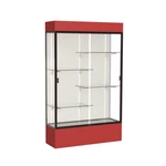 Spirit 48"W X 80"H 16"D Lighted Floor Case, Plaque Back, Dk. Bronze... New. Price: $3841.03.