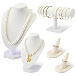 Wenqik 5 Pcs Velvet Jewelry Display Set Necklace Bust Holder Bar Bracelet H... New. Price: $43.27.