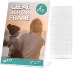 Pbf 5X7 Acrylic Sign Holder Vertical Slant Display 96-PACK New. Price: $199.99.